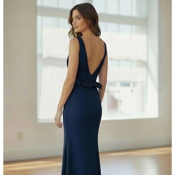 Vintage Column Dress Scoop Back Laundry by Shelli Segal - Picture 12 of 12